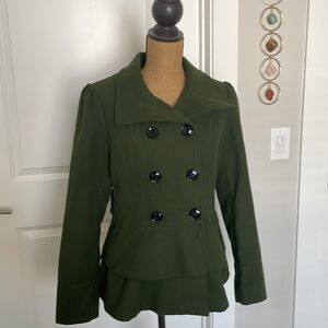 Olive Green Peacoat